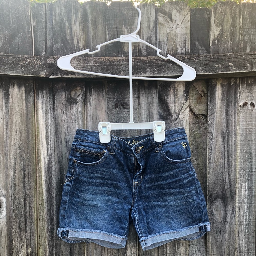 Mid-Length Jean Shorts